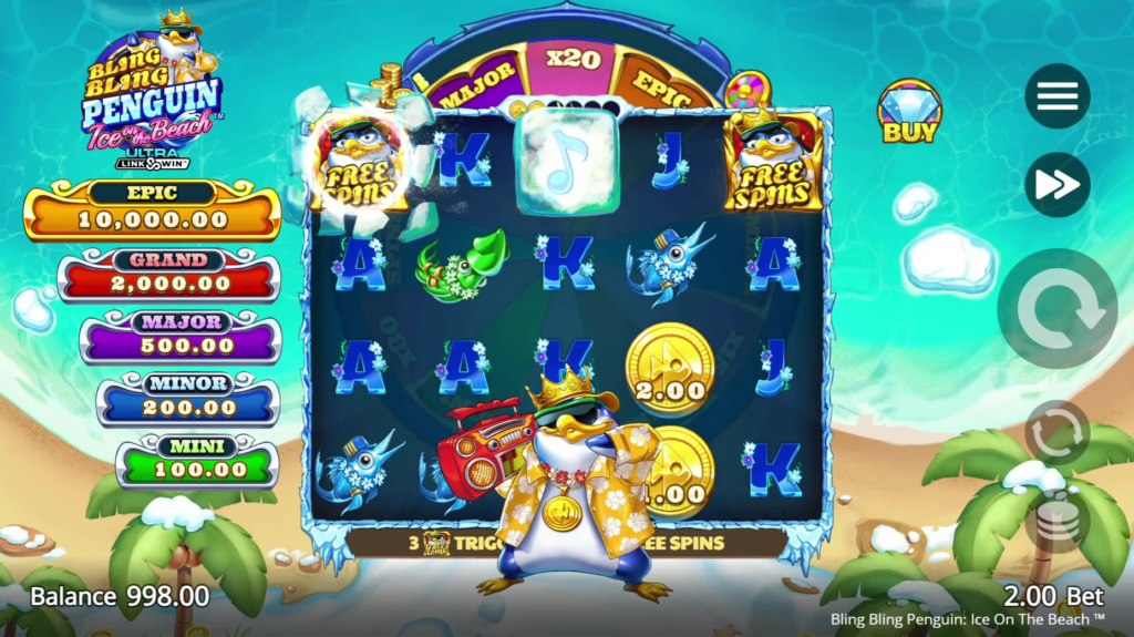   Bling Bling Penguin: Ice On The Beach   Games Global    